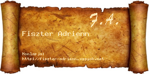 Fiszter Adrienn névjegykártya
